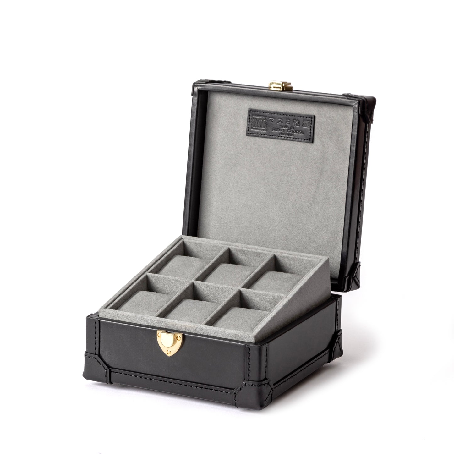 ブライドルレザー時計ケース ブラック