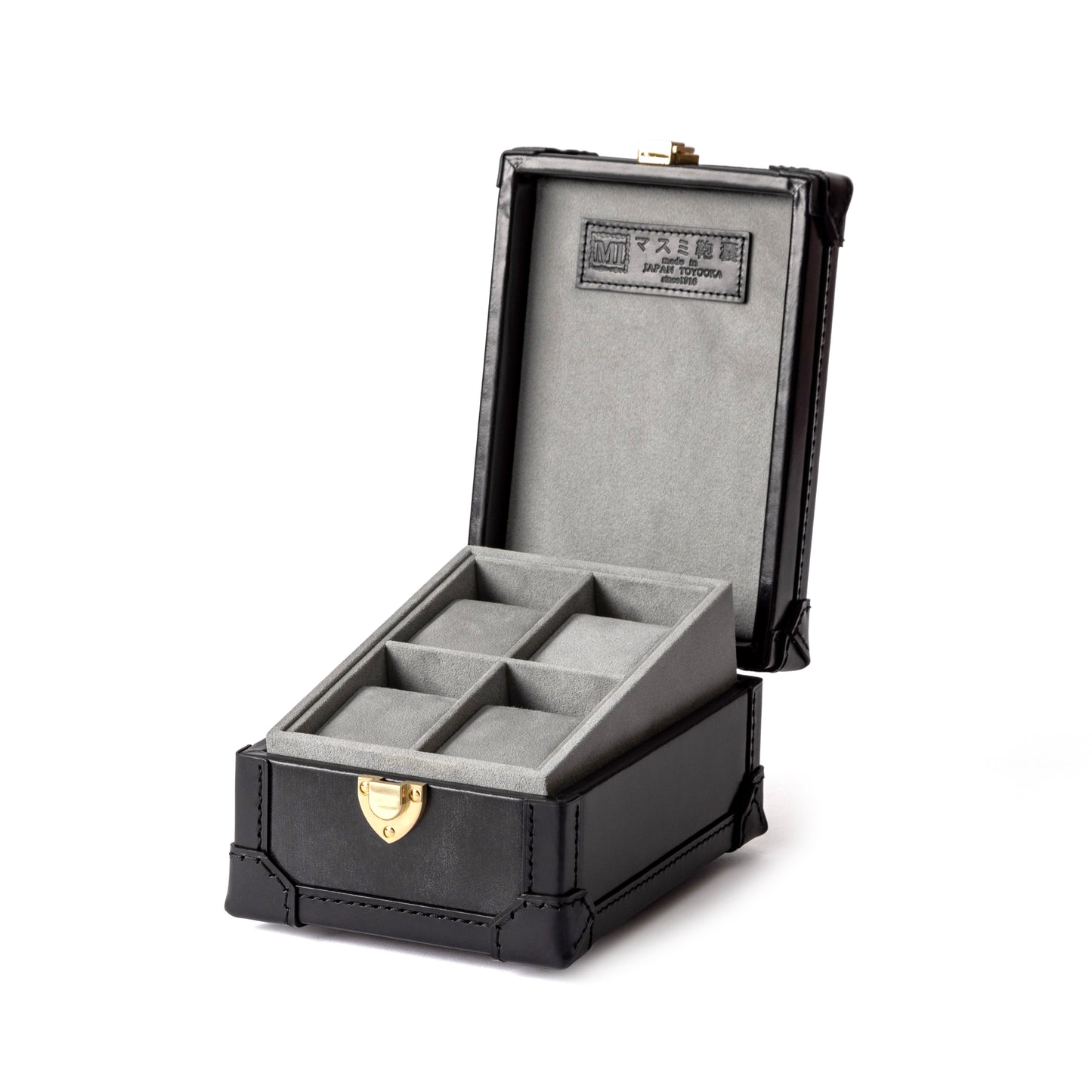 ブライドルレザー時計ケース ブラック