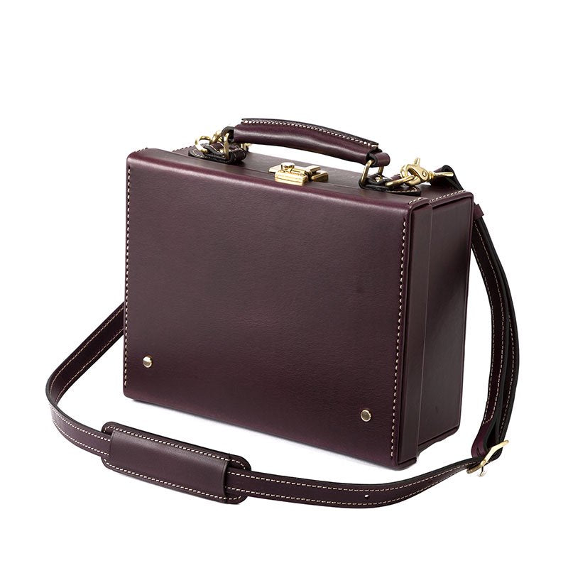 豆アタッシュケース ヌメ 【豊岡鞄認定モデル】