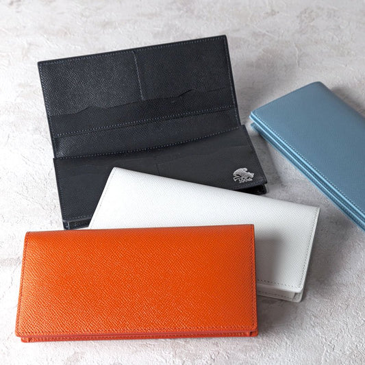 束入れ カーフ型押 長財布 【日本製 本革】