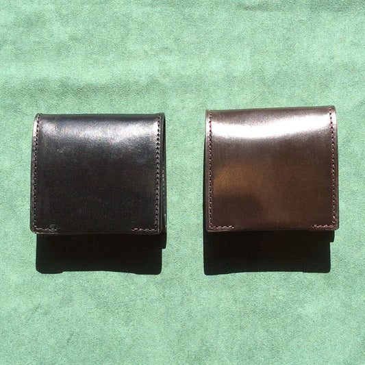 ボックス型コインケース イギリス製ブライドルレザー 小銭入れ 【日本製 本革】