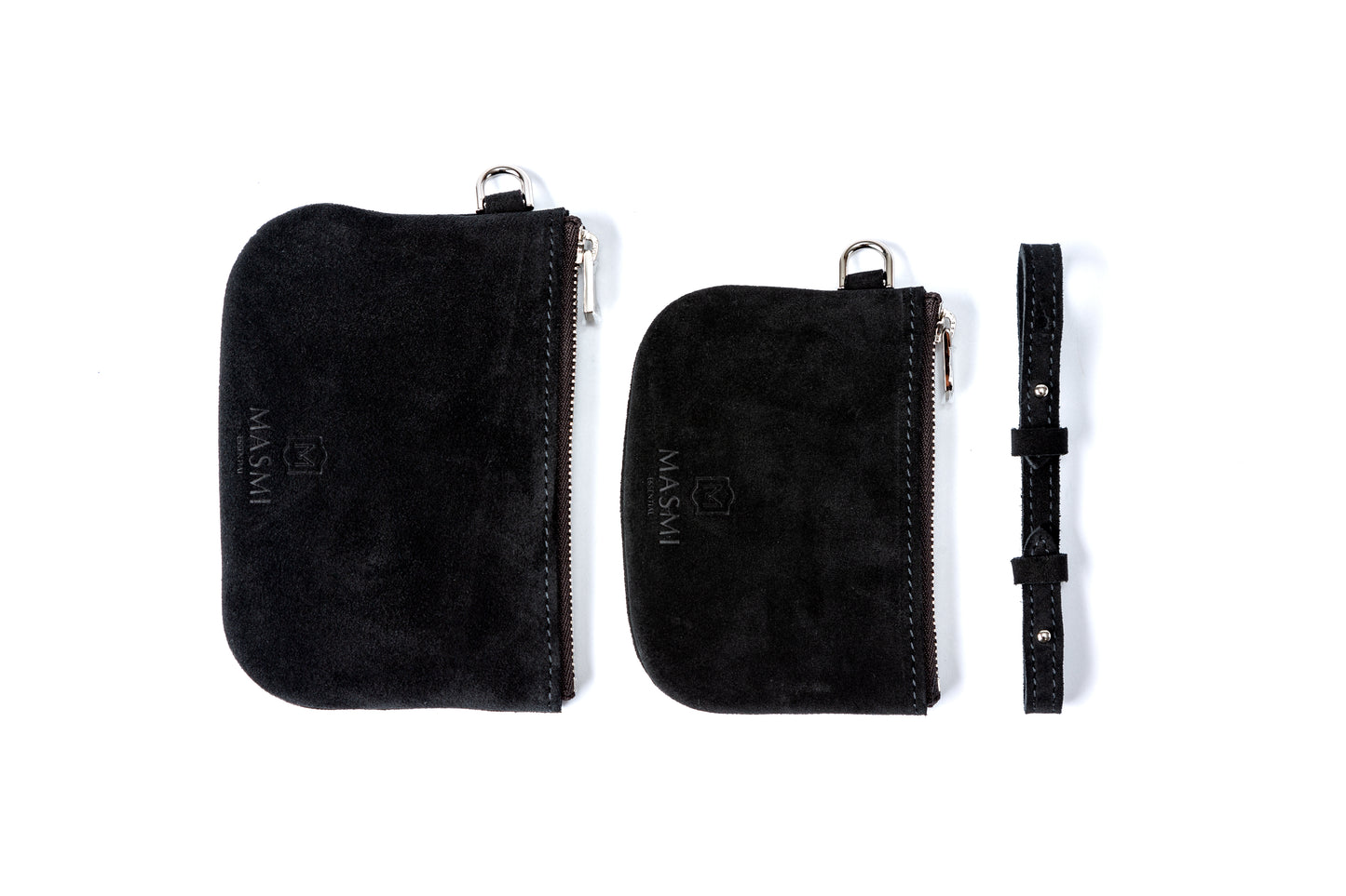 Round feel Suede Pouch