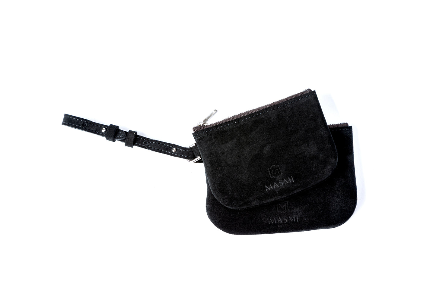 Round feel Suede Pouch